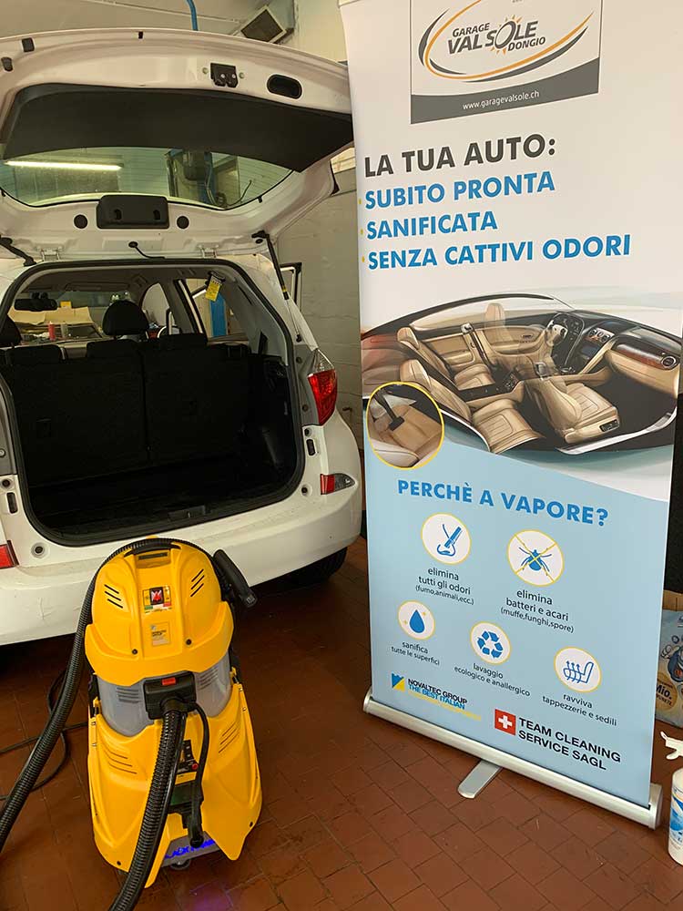 Autolavaggio automobili presso Garage Valsole a Dongio